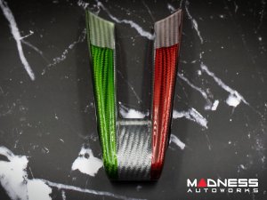 Alfa Romeo Stelvio Steering Wheel Trim - Carbon Fiber - Lower Center Trim - Italian Theme - QV Model